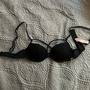 Victoria’s Secret pink criss cross bra